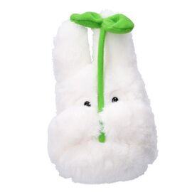 MY NEIGHBOUR TOTORO - White Totoro with leaf - Nakayoshi Plush