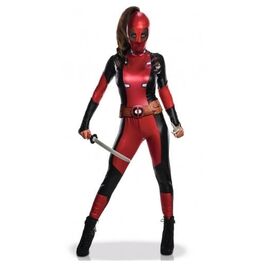 MARVEL - Sexy - Volwassen Vermomming - Deadpool - Dames - (XS)