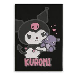 HELLO KITTY - Flanel Blanket 110x150cm - Kuromi