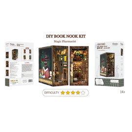 BOOK NOOK KIT - DIY - Magic Pharmacist - 282pc + LED Light