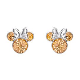 MINNIE - Stud Birthstone Earrings in Plated Brass - June