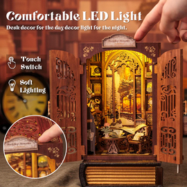BOOK NOOK KIT - DIY - Memories Bookshop - 127pc + LED Light