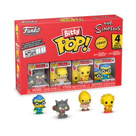 SIMPSONS - Bitty Pop 4 Pack 2.5cm - Scratchy