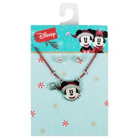 MICKEY - Xmas Set - Necklace + Pair of Stud Earrings