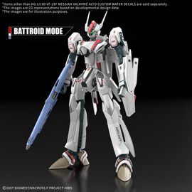 MACROSS - HG 1/100 VF-25F Messiah Valkyrie Water Decals - Model Kit