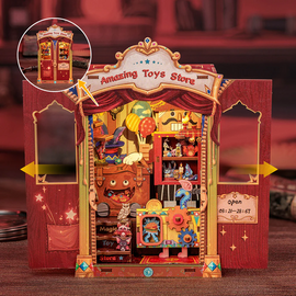 BOOK NOOK KIT - DIY - Amazing Toy Store - 107pc + LED Light