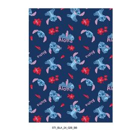 DISNEY - Flanel Blanket 110x150cm - Stitch "Aloha"