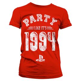 PLAYSTATION - T-Shirt Party Like It's 1994 - GIRL Red (S)