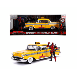 DEADPOOL - 1957 Chevy Bel Air 1 + Deadpool Figure - 1:24