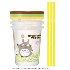 STUDIO GHIBLI - Totoro - Cup with lid and straw 320ml