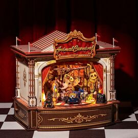 BOOK NOOK KIT - DIY - Animal Carnival - 413pc + LED Light