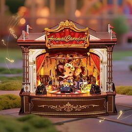BOOK NOOK KIT - DIY - Animal Carnival - 413pc + LED Light