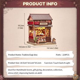 MINIATURE HOUSE - DIY- Tsukino Eogi-Dou - 224pc + LED Light