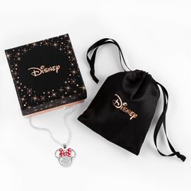 MINNIE - Birthstone Floating Stone Necklace in Silver Plated - April