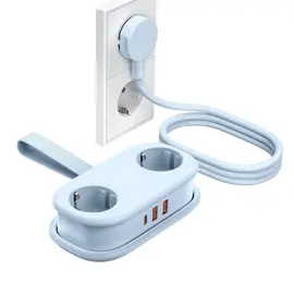 Orico AP3 20W GaN 5in1 Power Strip 2x AC + 2x USB-A + 1x USB-C - Blue | Techbox