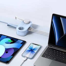 Orico AP3 20W GaN 5in1 Power Strip 2x AC + 2x USB-A + 1x USB-C - Blue | Techbox