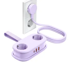 Orico AP3 20W GaN 5in1 Power Strip 2x AC + 2x USB-A + 1x USB-C - Purple | Techbox