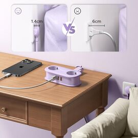 Orico AP3 20W GaN 5in1 Power Strip 2x AC + 2x USB-A + 1x USB-C - Purple | Techbox