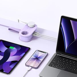 Orico AP3 20W GaN 5in1 Power Strip 2x AC + 2x USB-A + 1x USB-C - Purple | Techbox