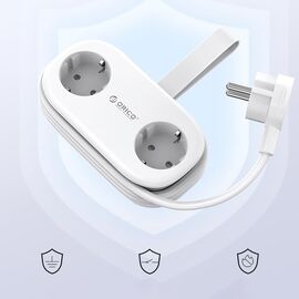Orico AP3 20W GaN 5in1 Power Strip 2x AC + 2x USB-A + 1x USB-C - White | Techbox