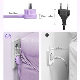 Orico PDC25 25W 6in1 Power Strip 2x AC + 2x USB-A + 2x USB-C - Purple | Techbox