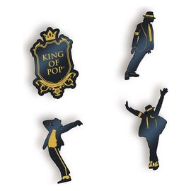 Michael Jackson Pin Badges Set (4)
