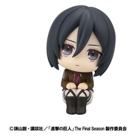 Attack on Titan Look Up PVC Statues Levi Cleaning up Ver. & Mikasa Ackerman (with gift) 11 cm