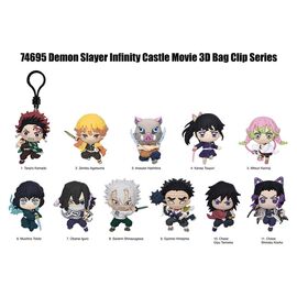 Demon Slayer 3D Foam Bag Clips Infinity Castle Serie 1 Display (24)