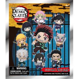 Demon Slayer 3D Foam Bag Clips Infinity Castle Serie 1 Display (24)