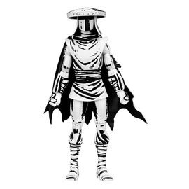 Teenage Mutant Ninja Turtles Action Figure Elite Foot Ninja Guard Black & White 18 cm