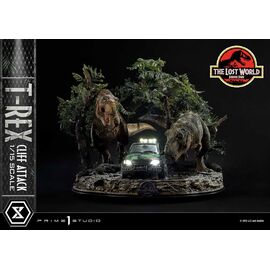 Jurassic World: The Lost World Statue 1/15 T-Rex Cliff Attack 53 cm