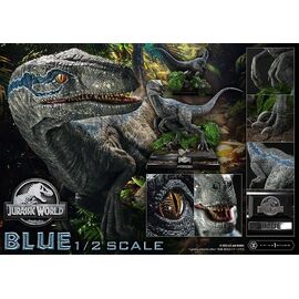 Jurassic World: Fallen Kingdom (Film) Legacy Museum Collection Statue 1/2 Blue 88 cm