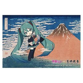 Hatsune Miku x Katsushika Hokusai iXima Postcard Fine Wind, Clear Morning (Chibi Character) (10)