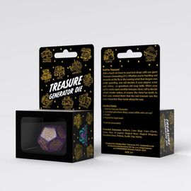 Viridian Jumbo Dice Treasure Generator Die D12 Shimmering Purple
