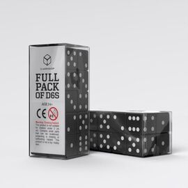 Q Workshop Dice Set Full Pack D6 Black (20)