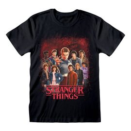 Stranger Things T-Shirt Group of all Characters Size S
