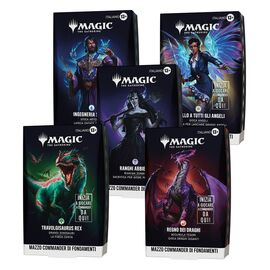 Magic the Gathering Foundations Commander Decks Case (5) italian