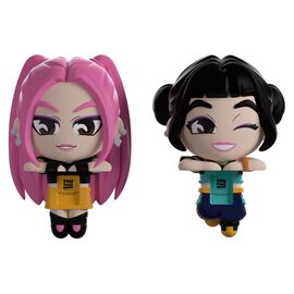 KPop Demon Hunters Vinyl Figures Mira & Zoey Monitor Buddiez 6 cm