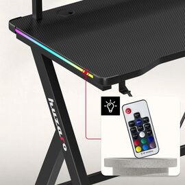 Huzaro Hero 1.9 RGB Gaming Desk Black