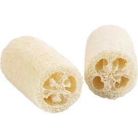 Creativ Company - Natural Loofah Sponge - Light Natural - L: 10 cm, Dia: 5,5-8 cm, 2 pc/1 pack (70028) / Toys