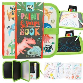 Dino World - Paint & Swipe Book - ( 0412101 ) / Toys