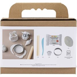 DIY Kit  - Mini Craft Kit Modelling, Candle holder with shells - Off White - 1 pack (977842) / Toys