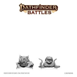Pathfinder Battles Deep Cuts Unpainted Miniature Bogwid & Slurk 13 cm