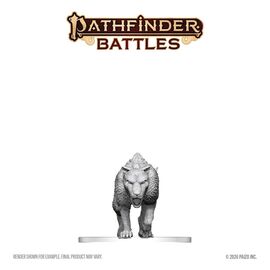 Pathfinder Battles Deep Cuts Unpainted Miniature Hyaenodon 13 cm