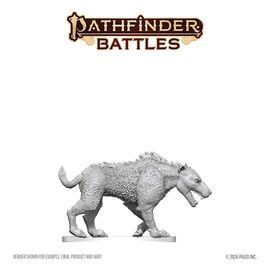 Pathfinder Battles Deep Cuts Unpainted Miniature Hyaenodon 13 cm