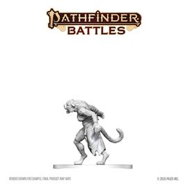 Pathfinder Battles Deep Cuts Unpainted Miniature Weretiger 13 cm