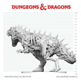 Dungeons & Dragons Nolzur's Marvelous Miniatures Unpainted Miniature Tyrannosaurus Zombie 20 cm