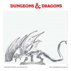 Dungeons & Dragons Nolzur's Marvelous Miniatures Unpainted Miniature Young Sapphire Dragon 20 cm