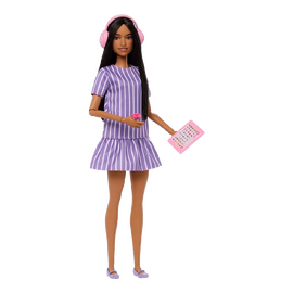 Barbie - Fashionista Doll Stripes (Autism Awareness) (JJN58) / Toys