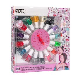 Create It! - 16 Nail Polish w. Spinning Wheel (84515A) / Toys